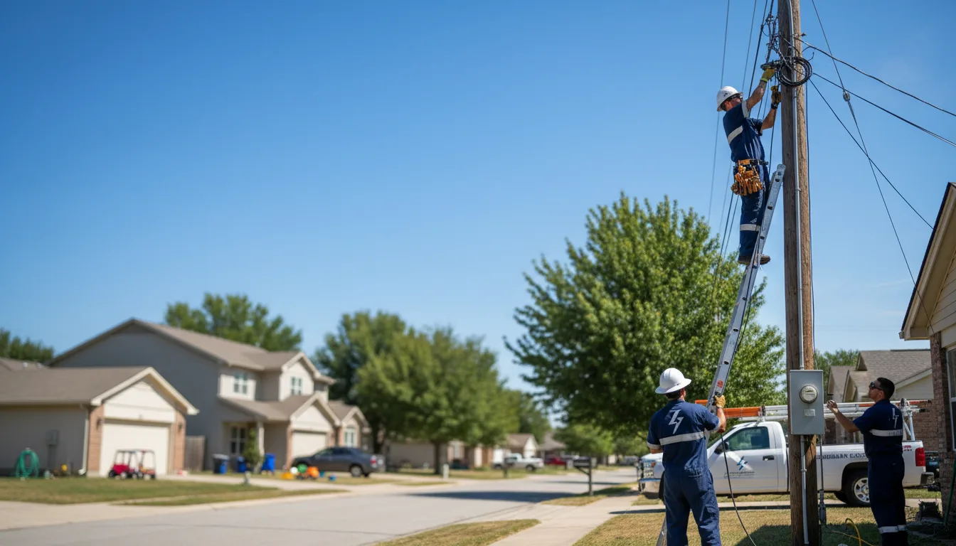 Residential electrician providing installation services in Parsons, KS